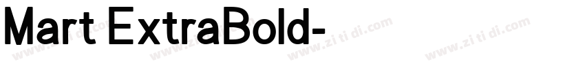 Mart ExtraBold字体转换